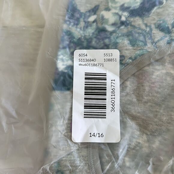 Cacique High-Waist Brief Panty Wide Waistband Blurry Rose Grey 14/16 NWT IN PKG - Picture 4 of 5